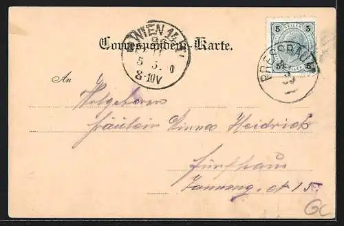 AK Pressbaum, Gesamtansicht aus der Vogelschau