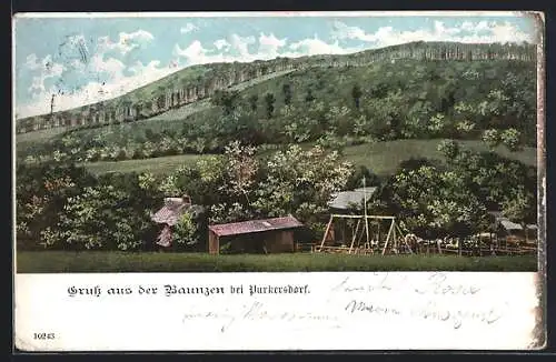 AK Purkersdorf, Ortspartie mit Baunzen