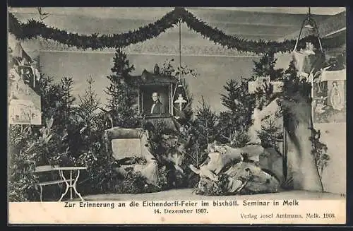 AK Melk, Eichendorff-Feier im bischöflichen Seminar 1907