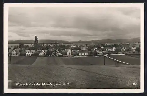 AK Winzendorf an der Schneebergbahn, Teilansicht