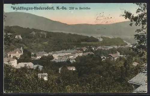 AK Weidlingau-Hadersdorf /N.-Oe., Teilansicht