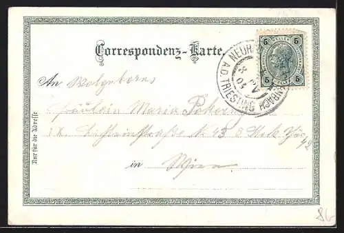 AK Weissenbach a. d. Triesting, Ortspartie mit Kirche