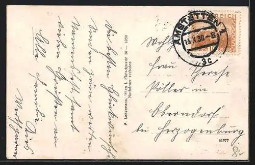 AK Amstetten, Totalansicht über die Dächer der Stadt