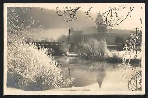 AK Lilienfeld, Ortspartie im Winter