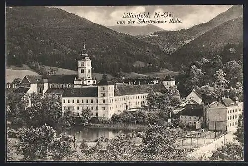 AK Lilienfeld, Ortsansicht von der Schrittwieser Ruhe aus