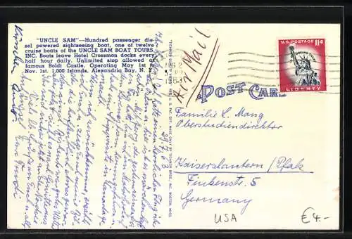 AK Dampfer Uncle Sam der Uncle Sam Boat Tours Inc.