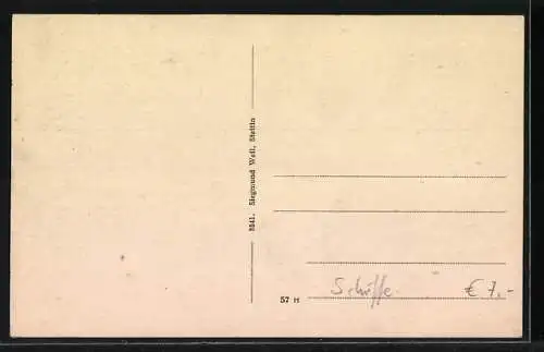 AK Dampfer SS Deutschland in voller Fahrt