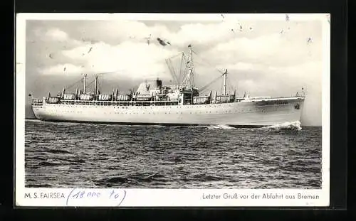 AK MS Fairsea in voller Fahrt