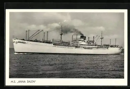 AK Handelsschiff M.S. Anna Salen in Fahrt