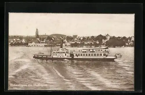 AK Ueberlingen am Bodensee, Dampfer Christoph