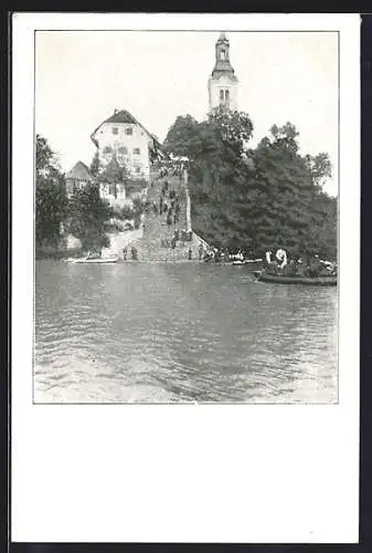 AK Bled, Otok s cerkvijo od zapadne strani