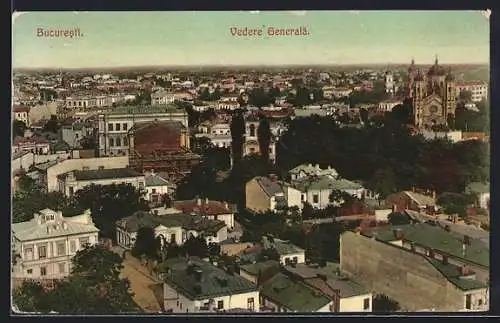 AK Bucuresti / Bukarest, Totalansicht der Stadt