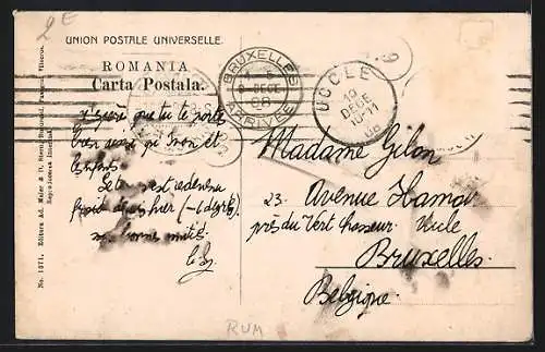 AK Bucuresti / Bukarest, Totalansicht der Stadt