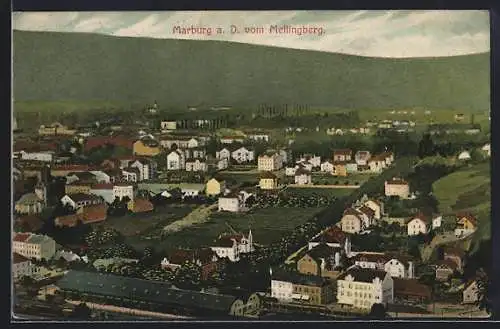 AK Marburg a. D., Teilansicht vom Mellingberg