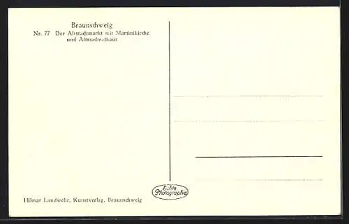 AK Braunschweig, Altstadtmarkt mit Marktständen