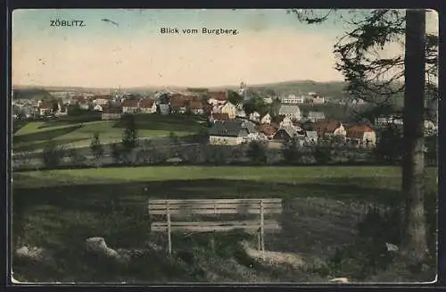 AK Zöblitz, Blick vom Burgberg