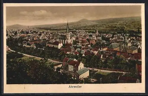 AK Ahrweiler, Ortsansicht mit Blick in die Ferne