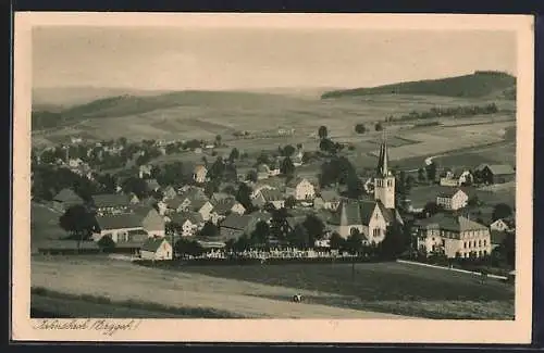 AK Jahnsbach /Erzgeb., Gesamtansicht mit Feldern aus der Vogelschau