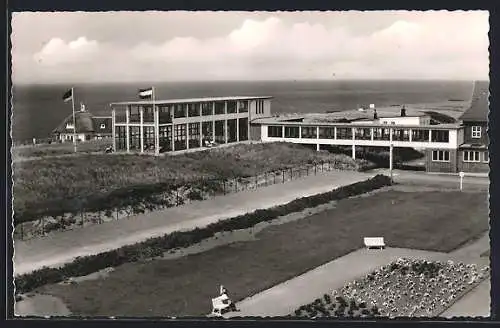 AK Westerland /Sylt, Liegehalle mit Anlagen