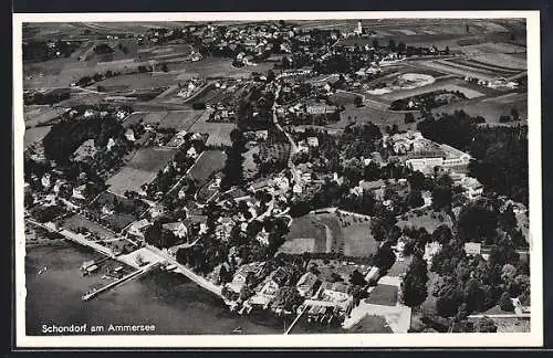 AK Schondorf am Ammersee, Teilansicht mit Strassenpartie