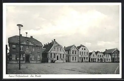 AK Esens, Am Marktplatz, Wieting's Hotel