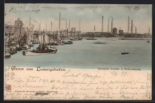 AK Ludwigshafen / Rhein, Badische Anilin- und Soda-Fabrik