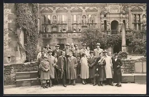 Foto-AK Heidelberg, Heidelberger Schloss 1936