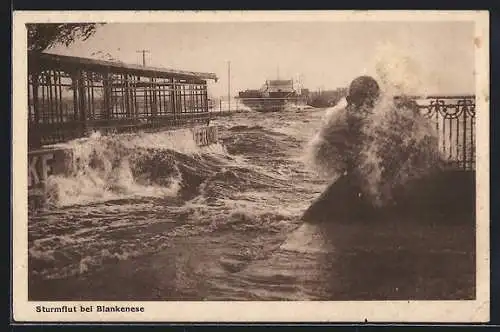 AK Hamburg-Blankenese, Sturmflut