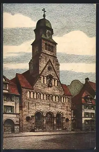 Künstler-AK Nürnberg, Projektierte kath. Kirche St. Bonifatius