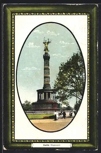 AK Berlin-Tiergarten, An der Siegessäule