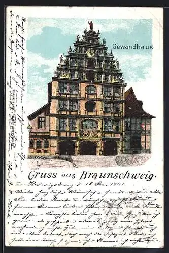 Lithographie Braunschweig, Das Gewandhaus