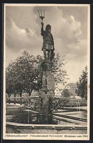 AK Freudenstadt, Neptun-Brunnen von 1763