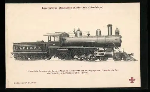 AK Eisenbahn, N.Y.P. & N.R.R., 13, Machine Compound type Atlantic