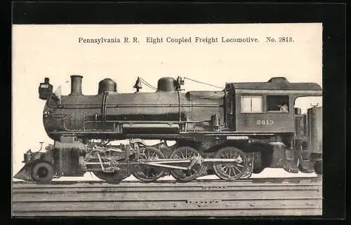 AK Pennsylvania R. R., Freight Locomotive No. 2813, US-amerikanische Eisenbahn
