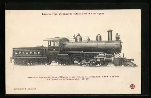 AK New-York-Philadelphia-Eisenbahn, Dampflokomotive No. 67
