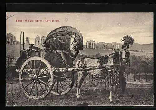 AK Roma, Carro da vino, Costume romano