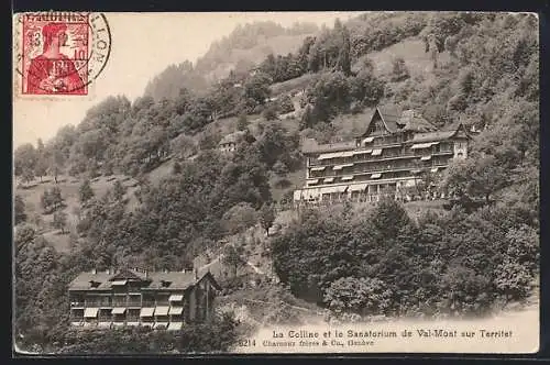 AK Territet, la Colline et le Sanatorium de Val-Mont