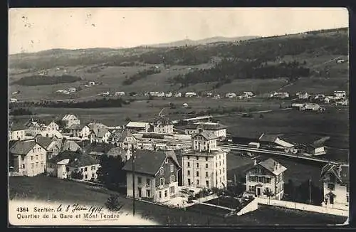AK Sentier, Quartier de la Gare et Mont-Tendre