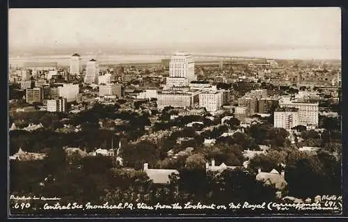 AK Montreal, View from the Lookout on Mt. Royal