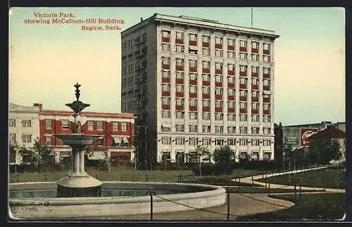 AK Regina /Sask., Victoria Park, showing McCallum-Hill Building