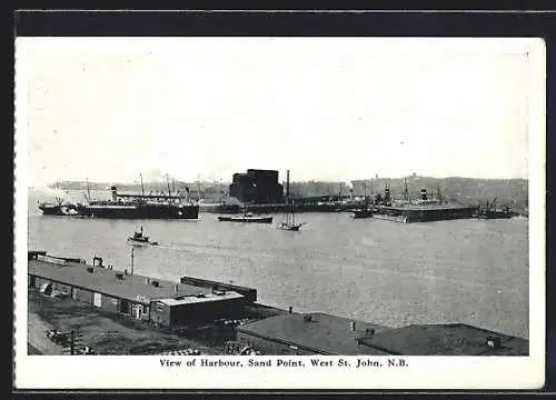 AK St. John /N. B., Sand Point, View of Harbour