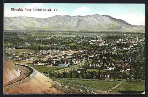 AK Riverside /Cal., View from Rubidoux Mt.