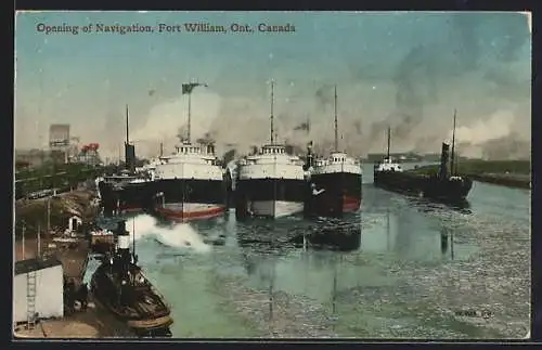 AK Fort William /Ont., Opening of Navigation