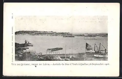 AK Québec, Arrivée du Duc d`York à Québec 1901