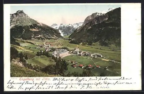 AK Engelberg, Ortsansicht mit Titlis