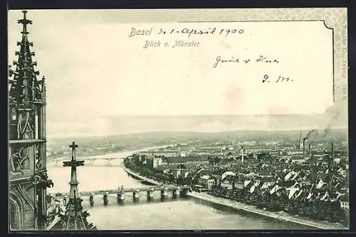AK Basel, Blick vom Münster