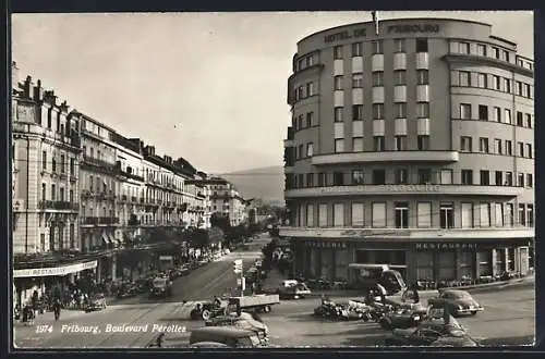 AK Fribourg, Hotel de Fribourg, Restaurant, Boulevard Pérolles