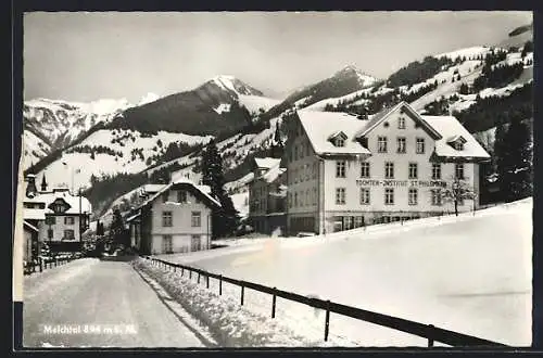 AK Melchtal, Töchter-Institut St. Philomena im Schnee