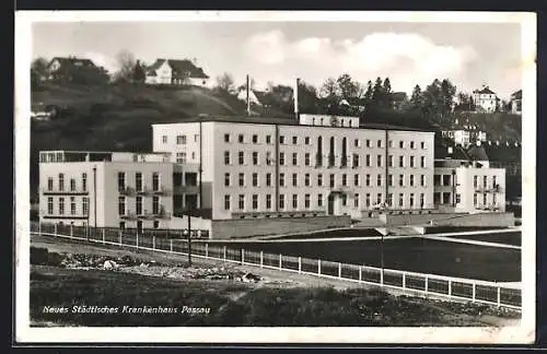 AK Passau, Blick auf das neue städtische Krankenhaus