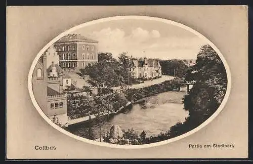 AK Cottbus, Partie am Stadtpark